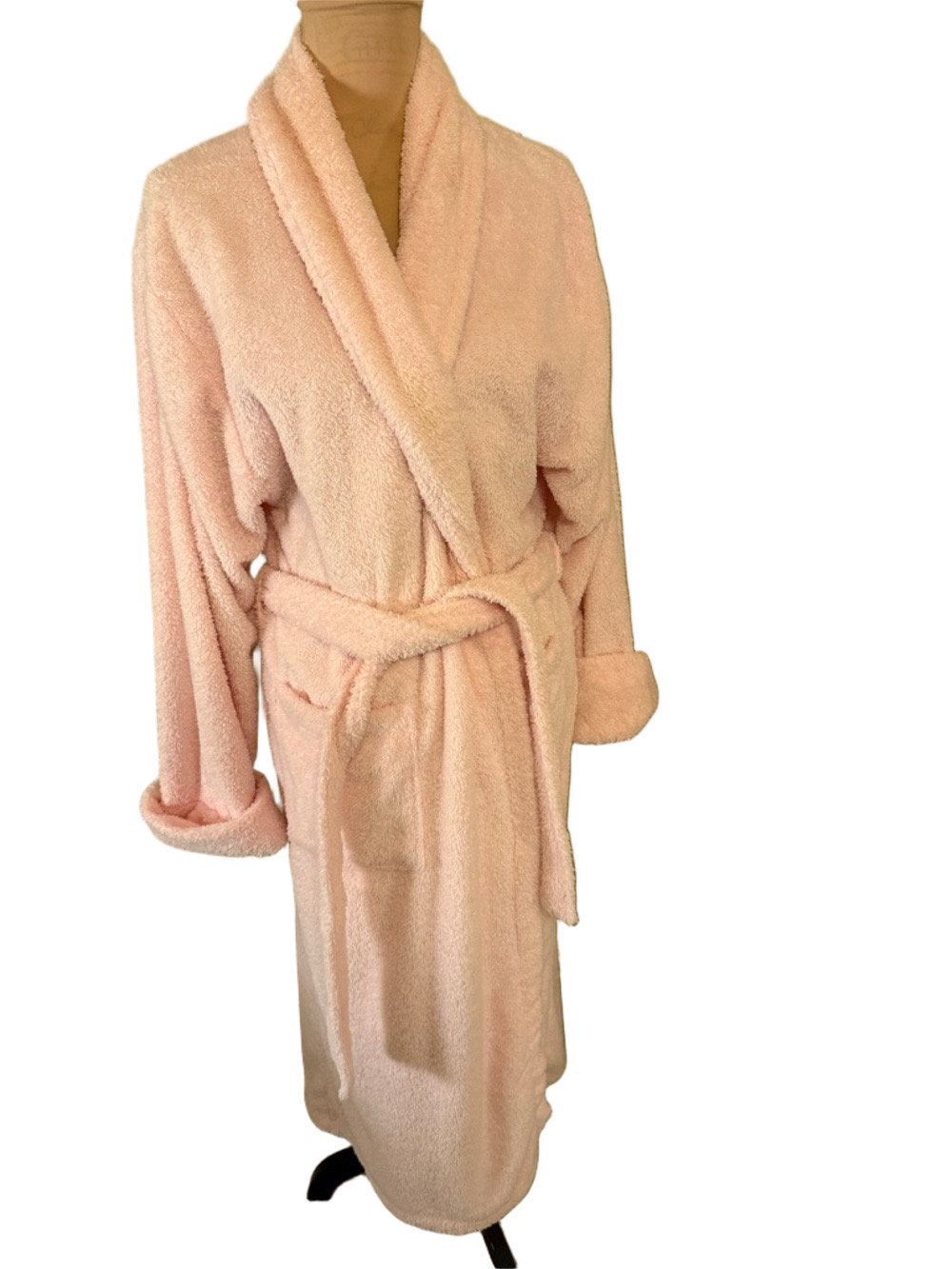 Bath and  Body Works Plush Pink Bathrobe - Cozy Shawl Collar Robe Size L/XL